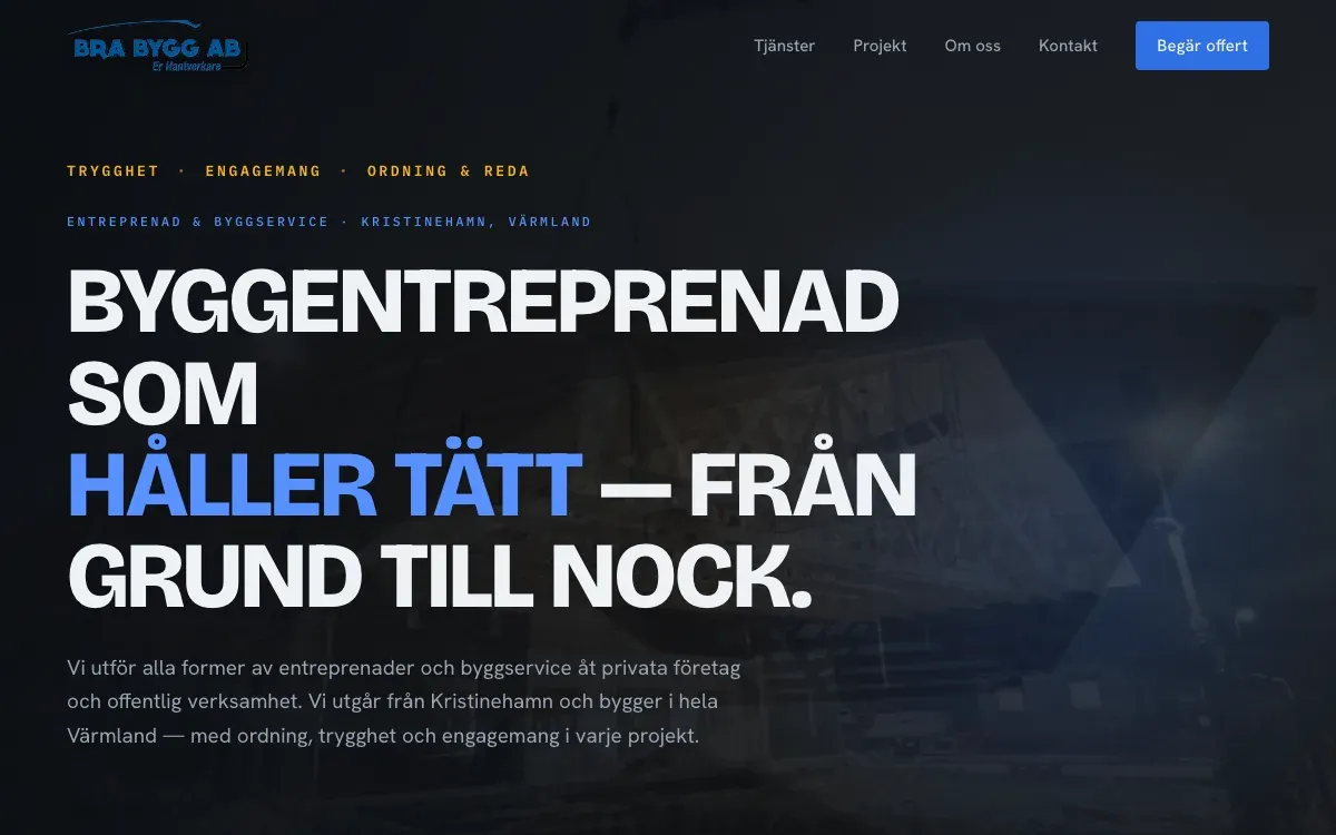 Screenshot — Bra Bygg