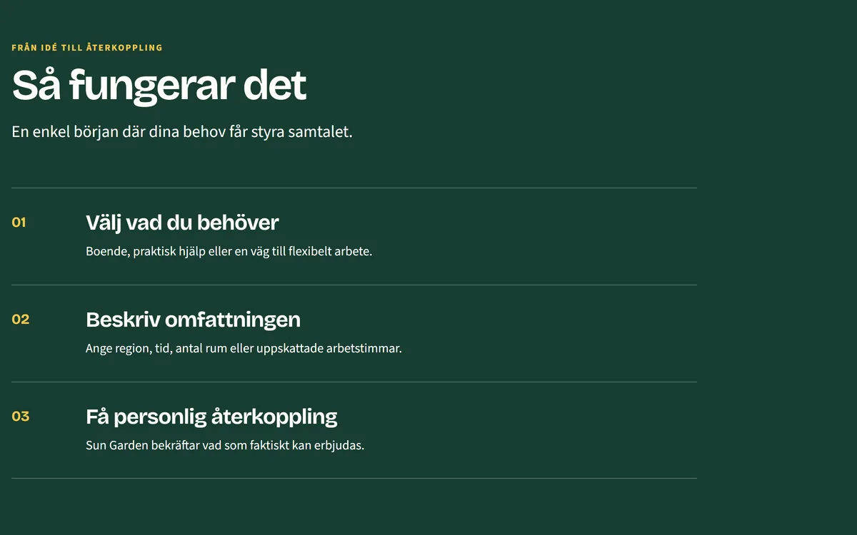 Skärmdump: sektionen Så fungerar det